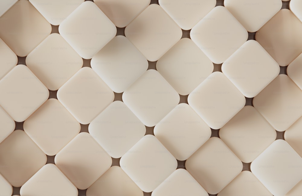 a close up of a wall made of small squares