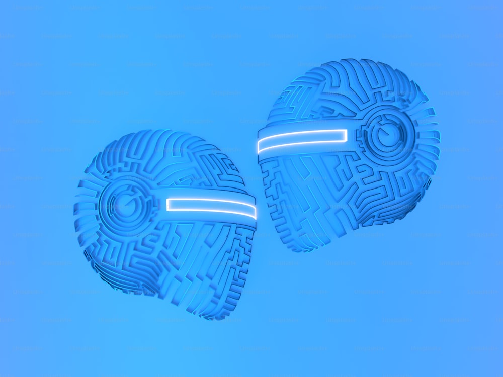 靴の形をした青い靴