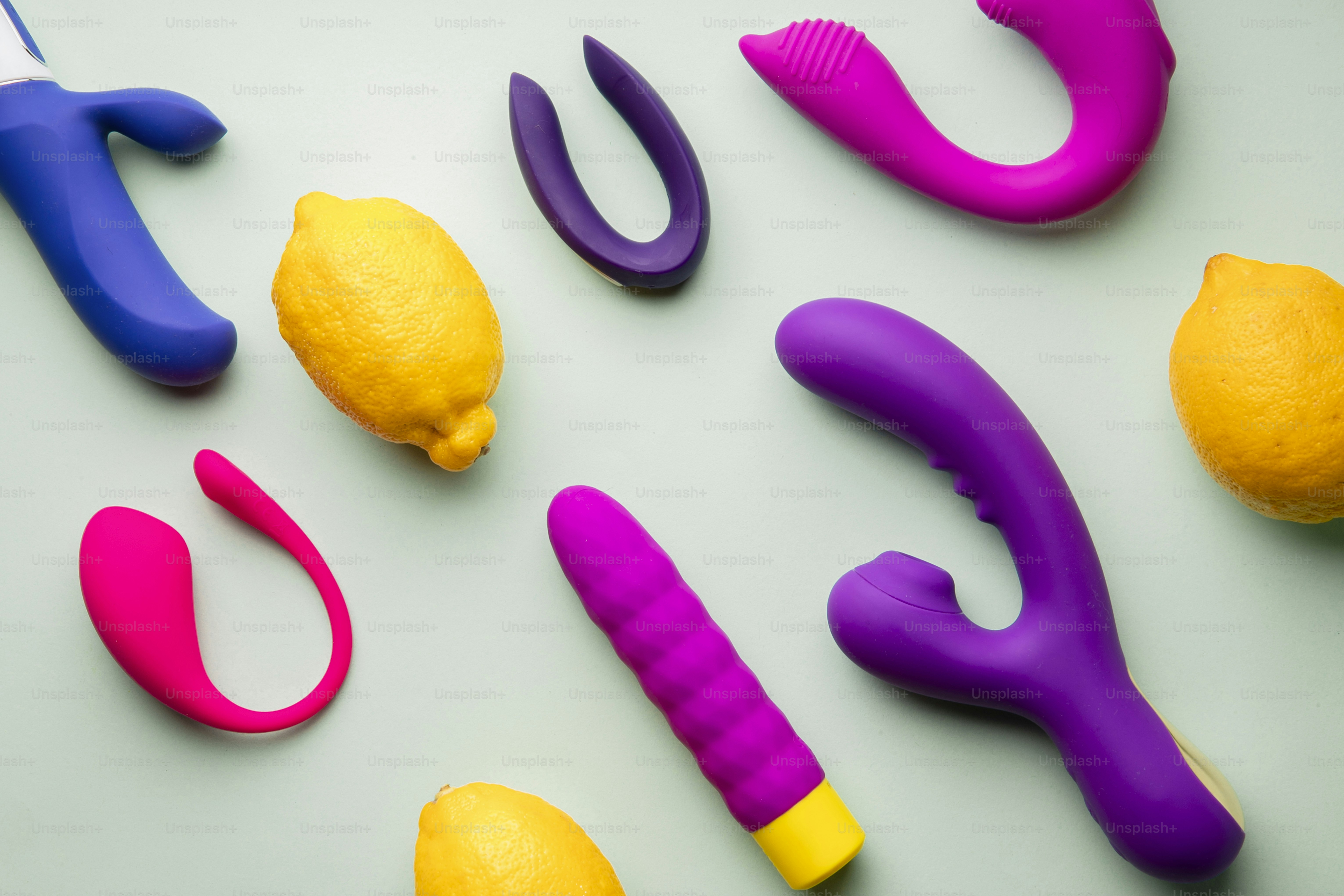 a group of different types of toys on a table