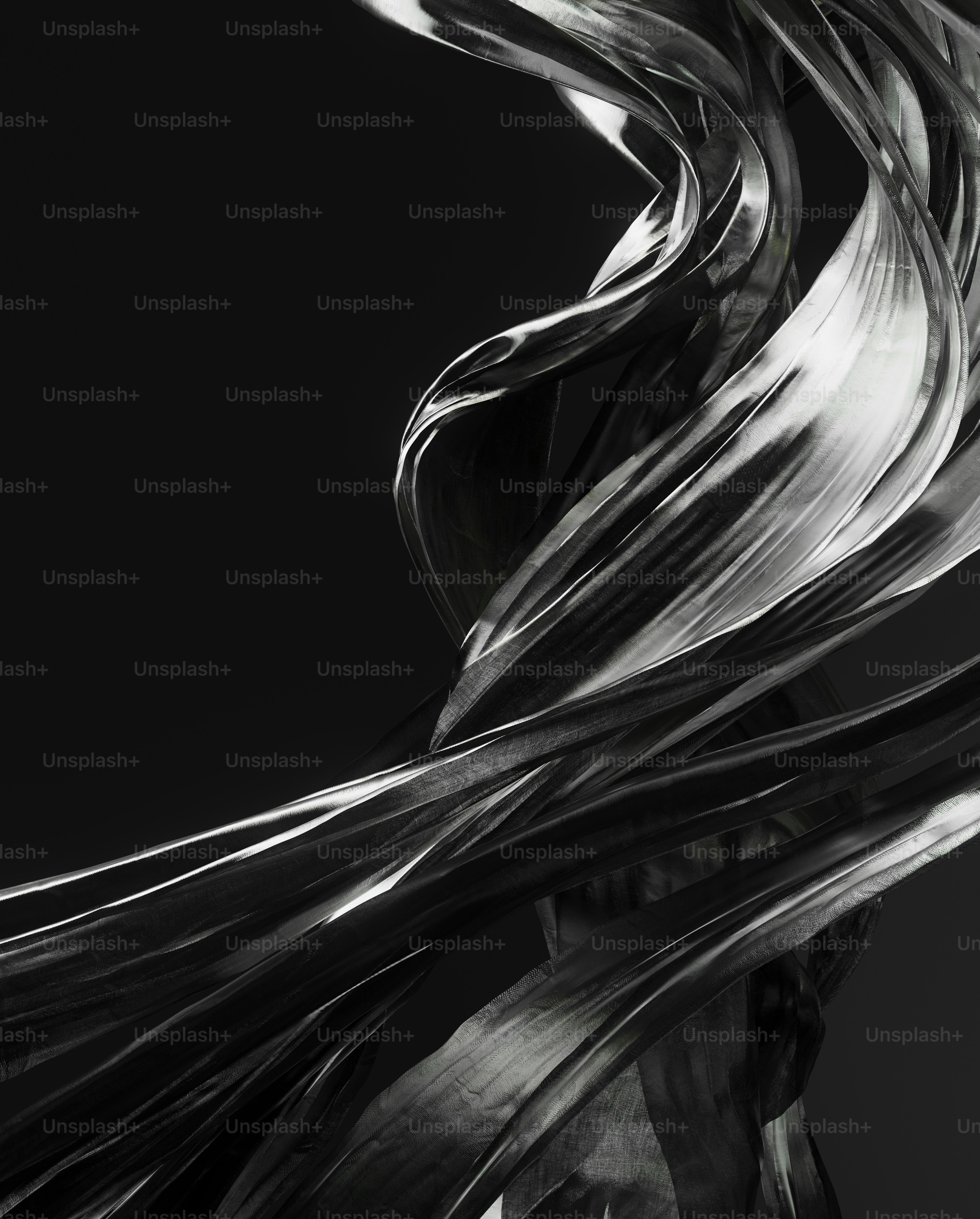 a black and white photo of a woman's hair
