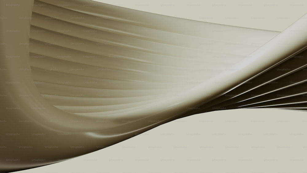 Ein abstraktes Bild einer weißen und braunen Welle