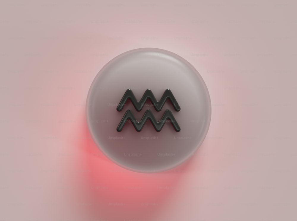 山の絵が描かれたボタン