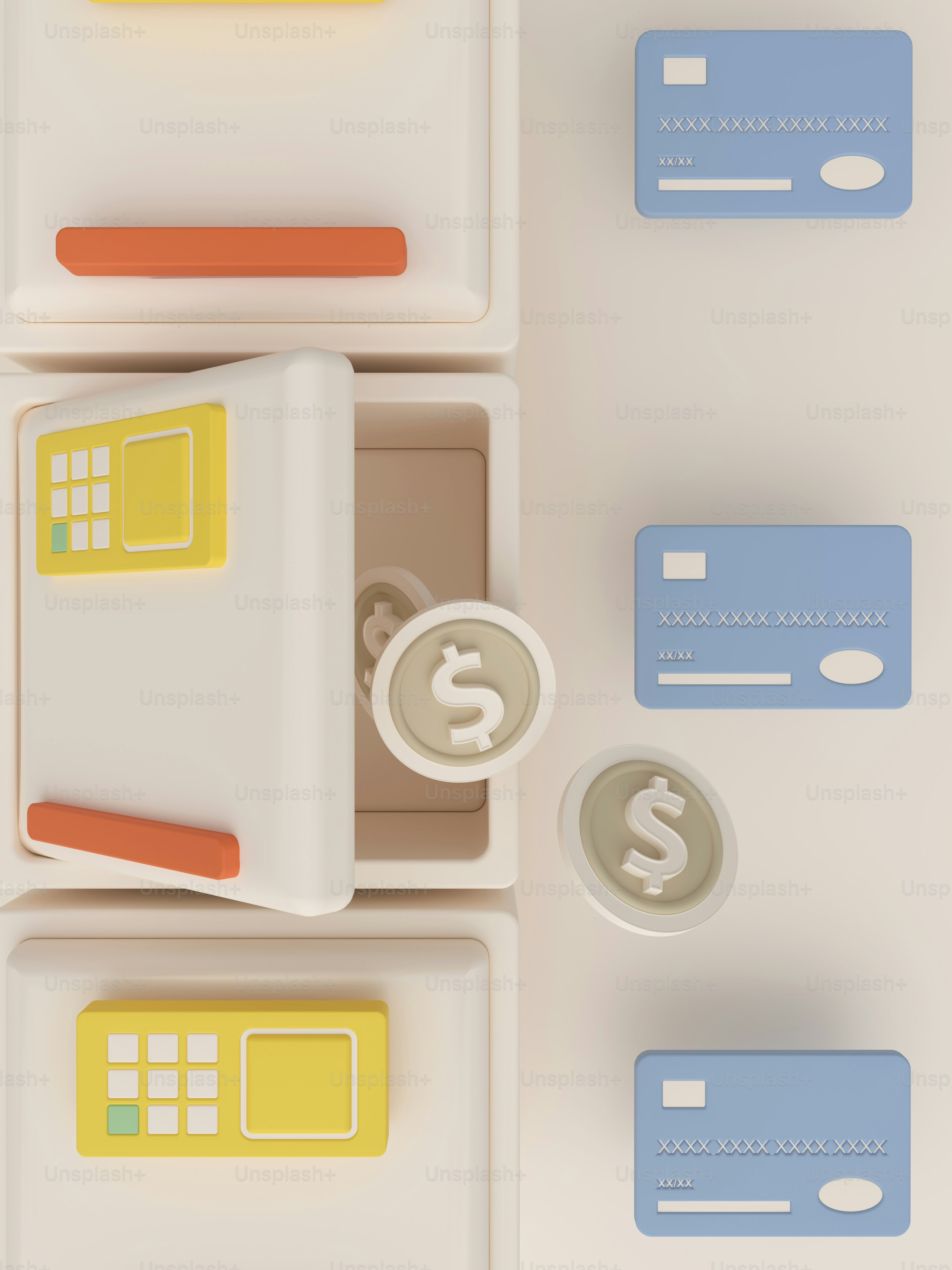 a bunch of plastic containers filled with different items