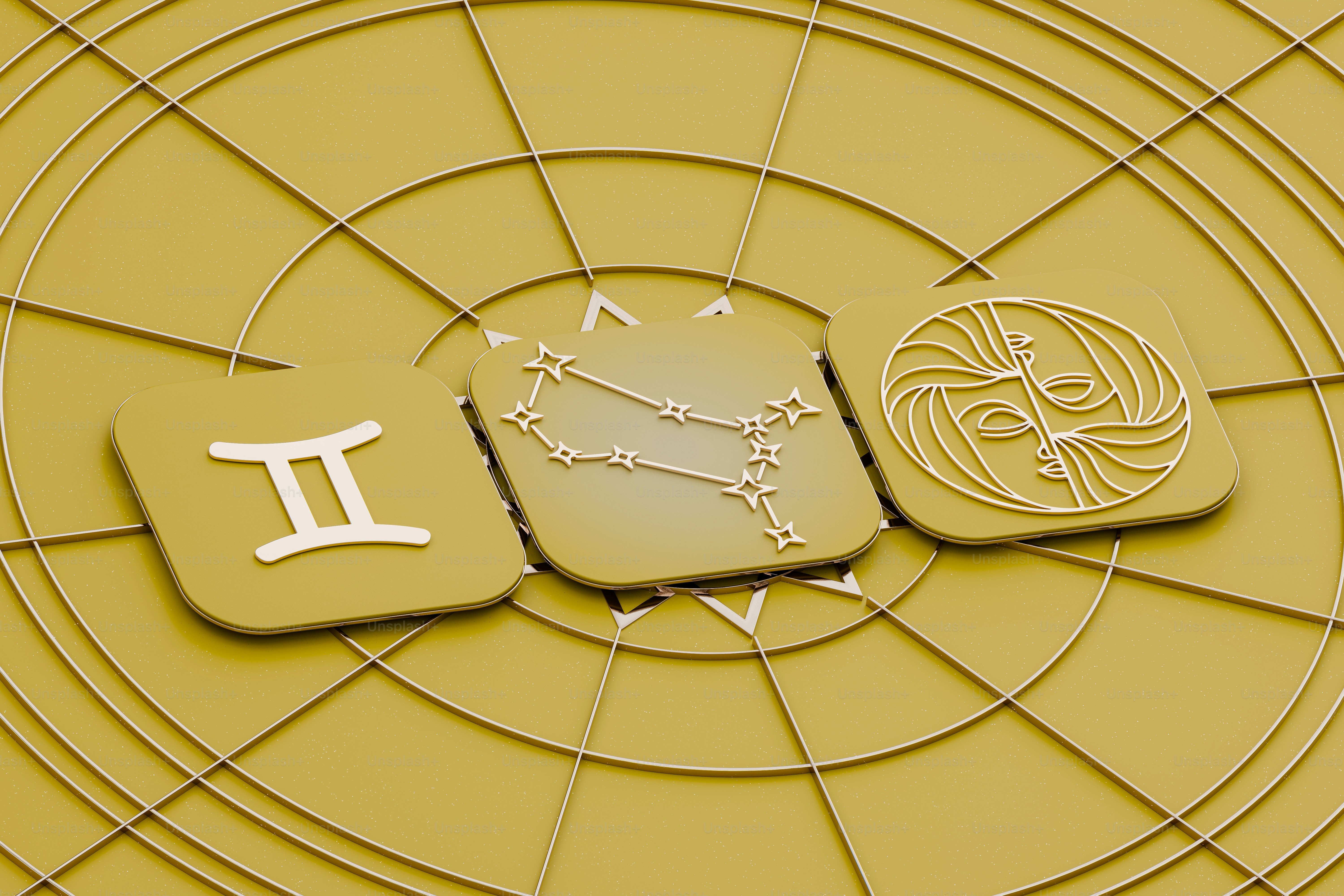 una imagen de un reloj con signos del zodíaco