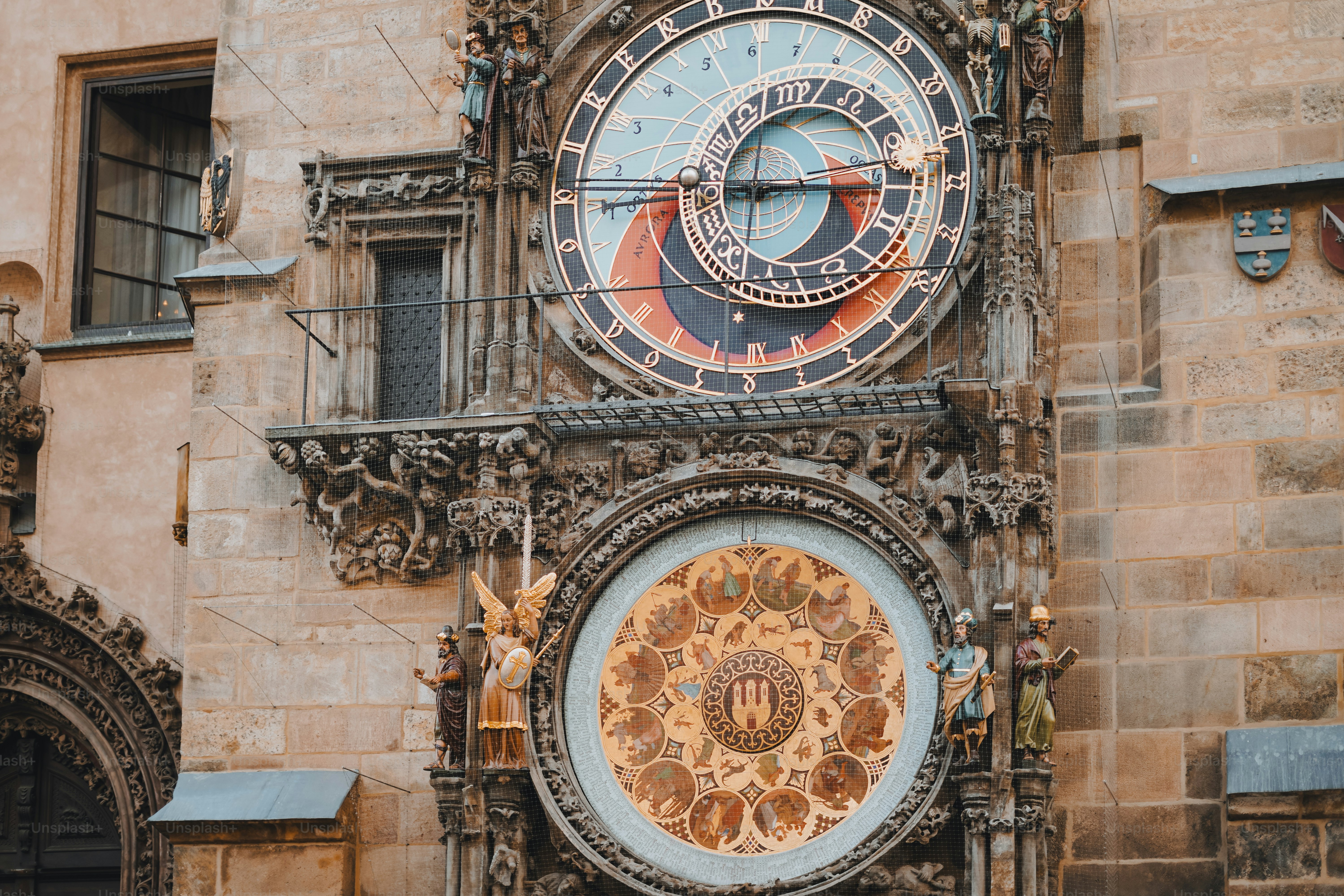 a large clock on the side of a building