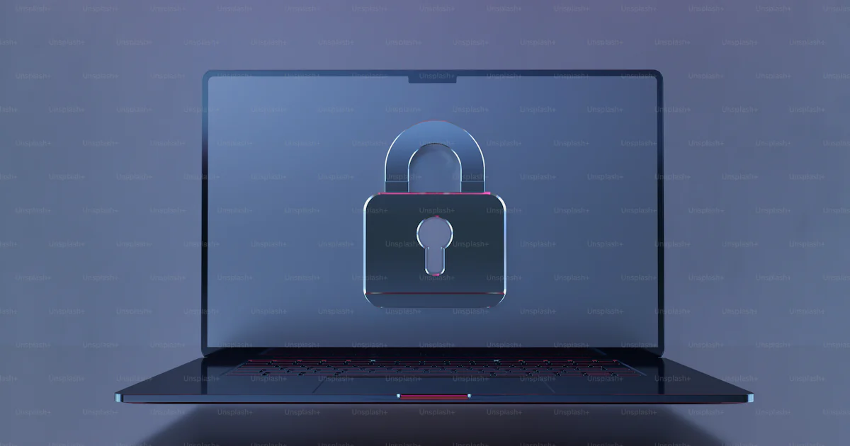 A laptop with a lock on the screen photo – Online privacy Image on Unsplash