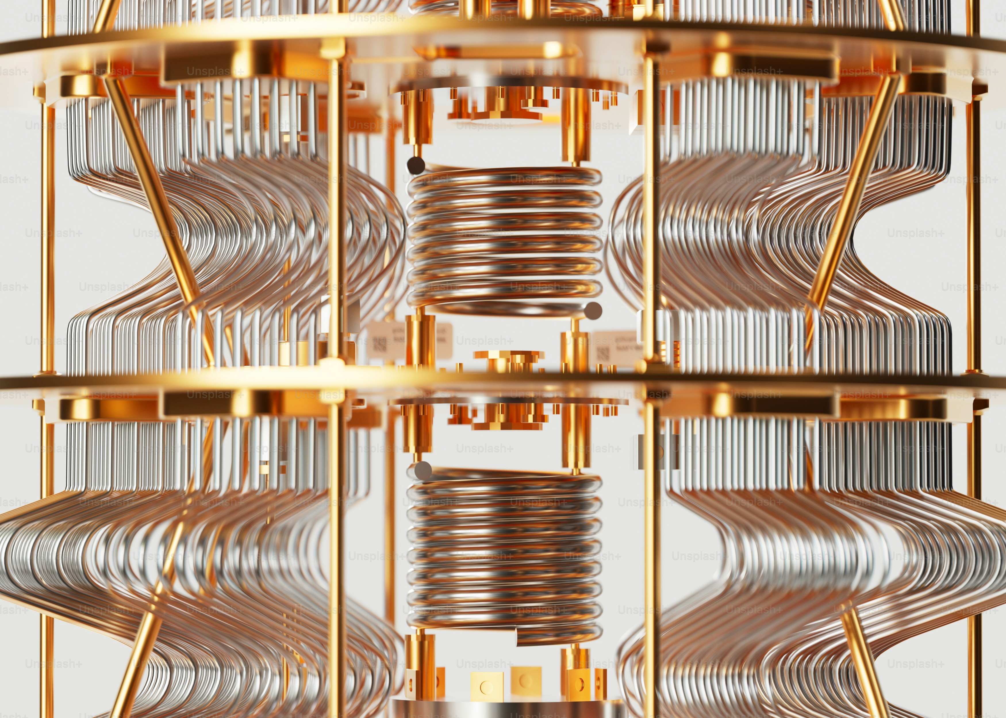 a very large metal structure with a lot of wires in it