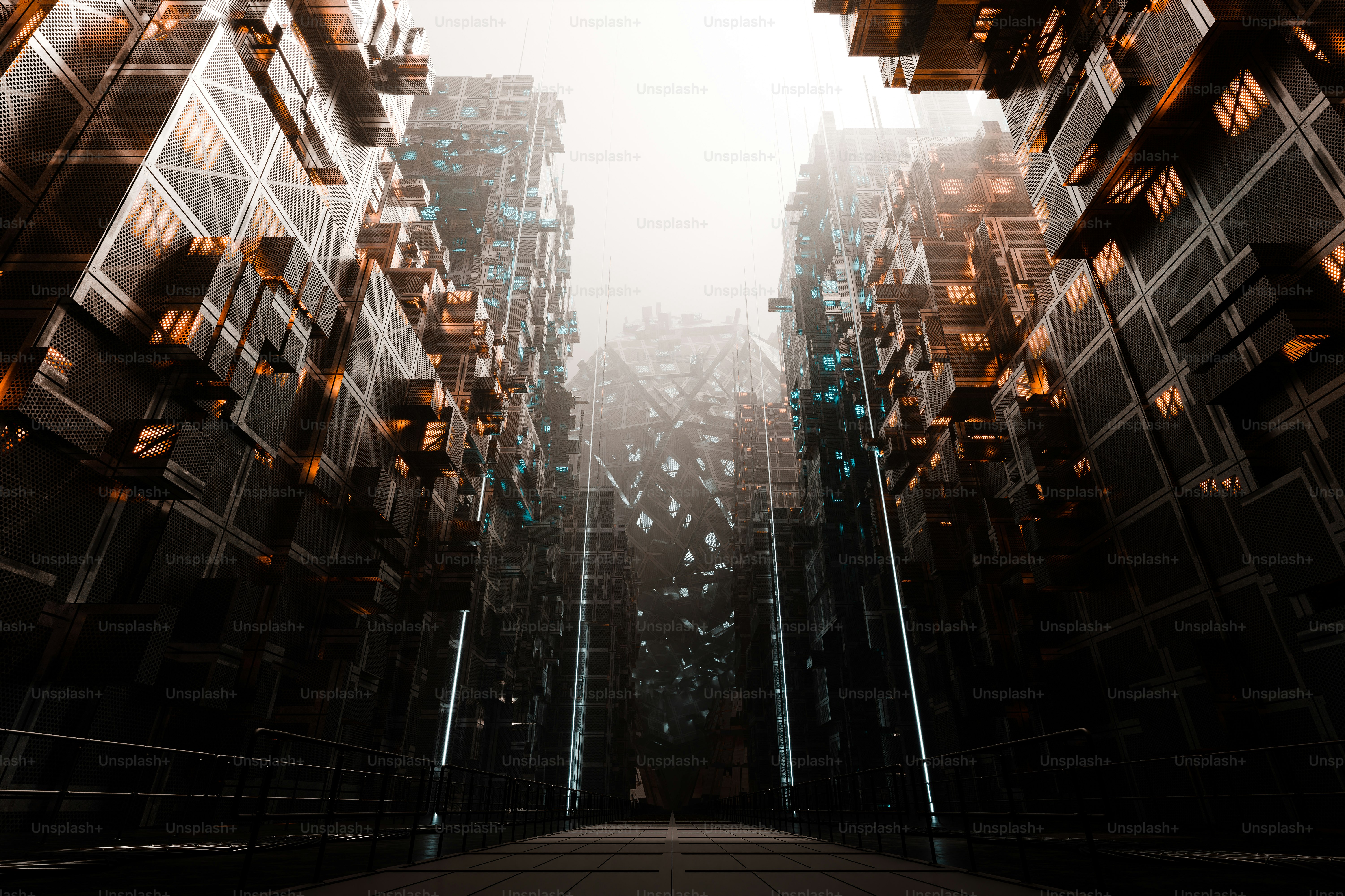 Un edificio muy alto con muchas ventanas