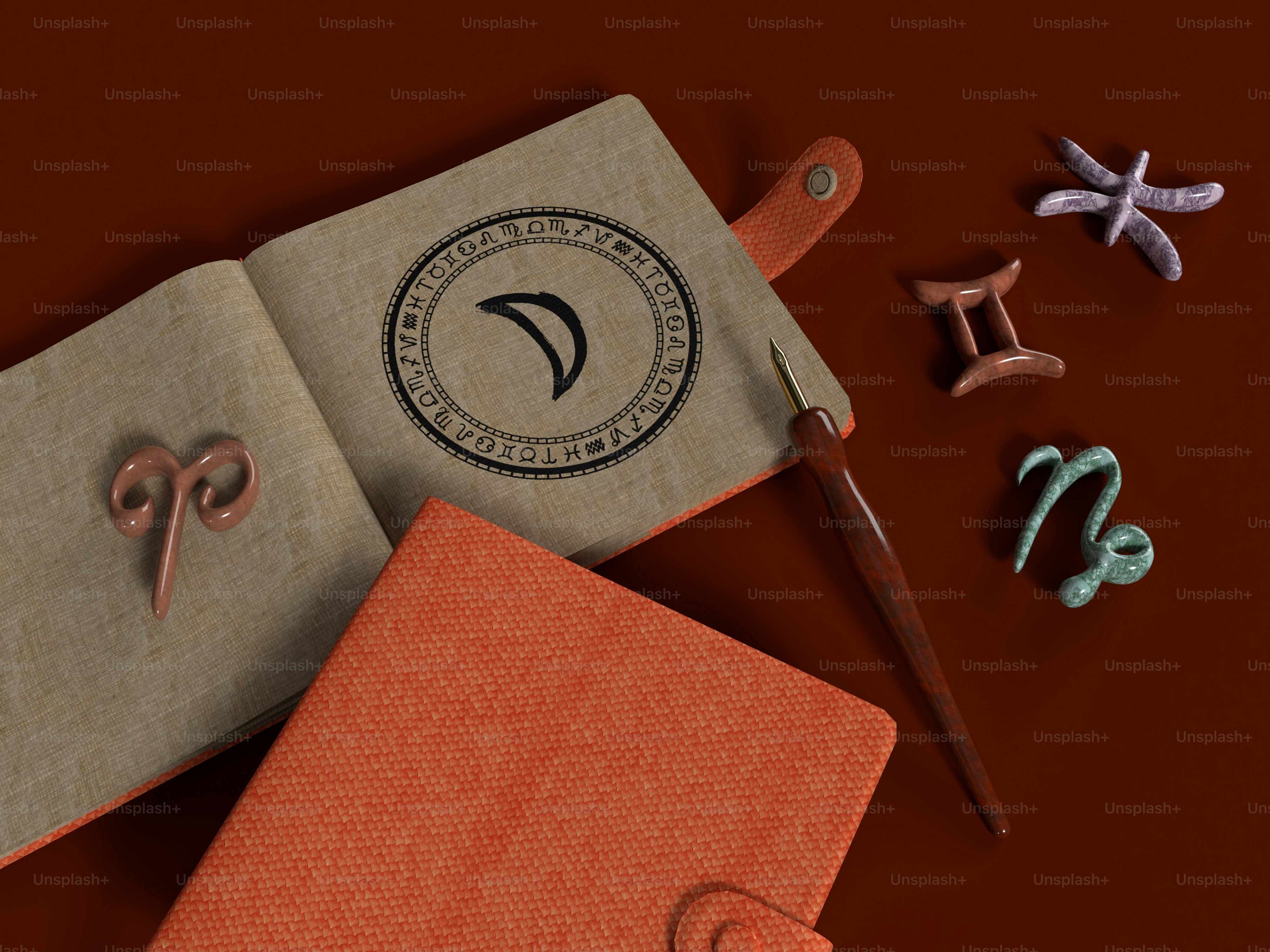 a pair of scissors, a pair of scissors, and a book on a table