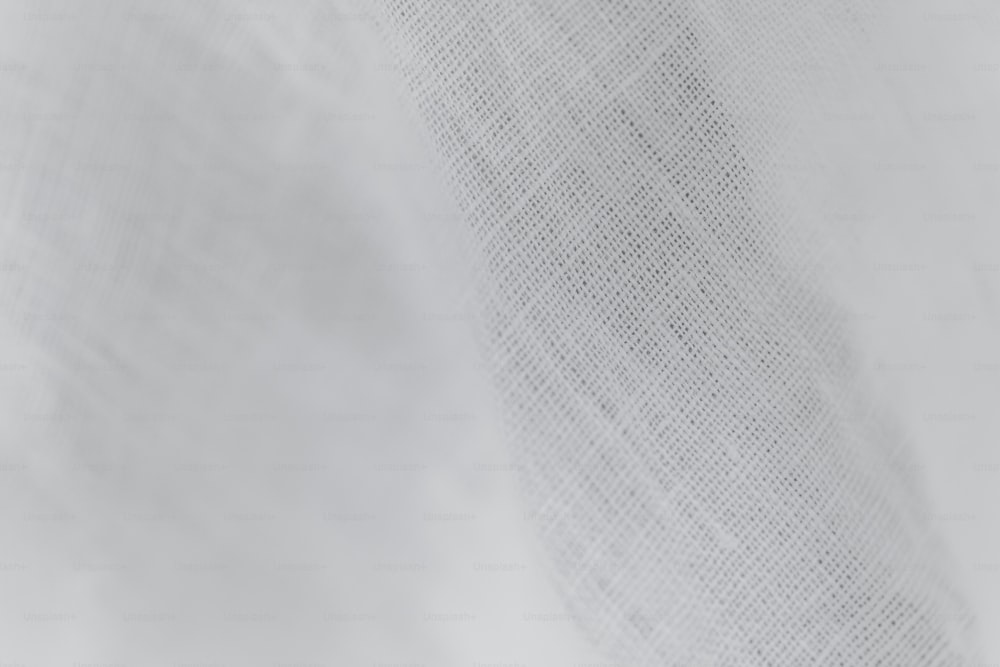 a close up of a piece of white fabric