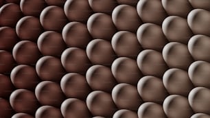 a brown and brown background with a lot of balls