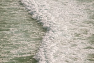 une personne qui surfe sur une planche de surf au-dessus d’une vague