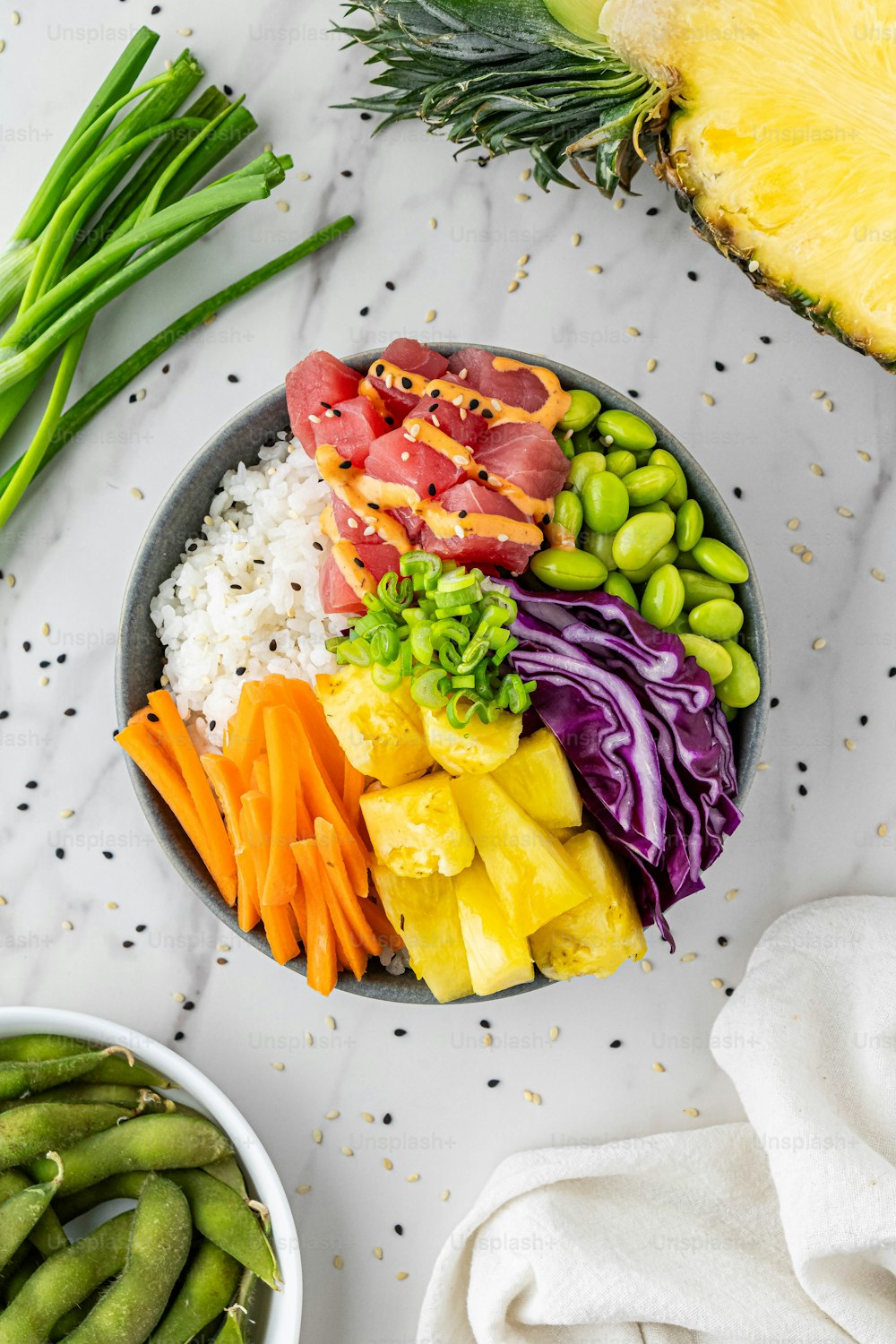 a bowl filled with different types of vegetables