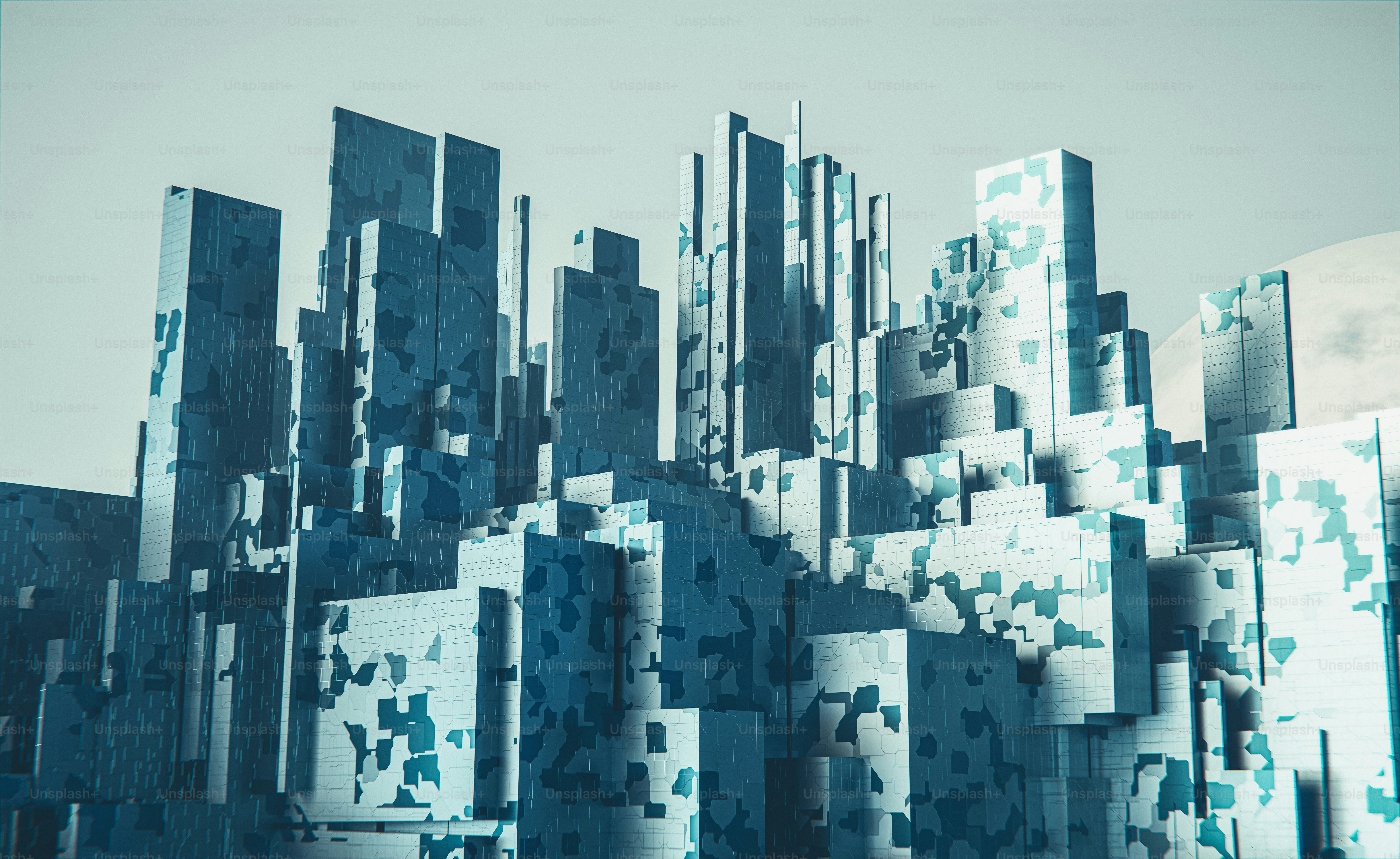 A large group of buildings with a sky background photo – Abstract Image ...