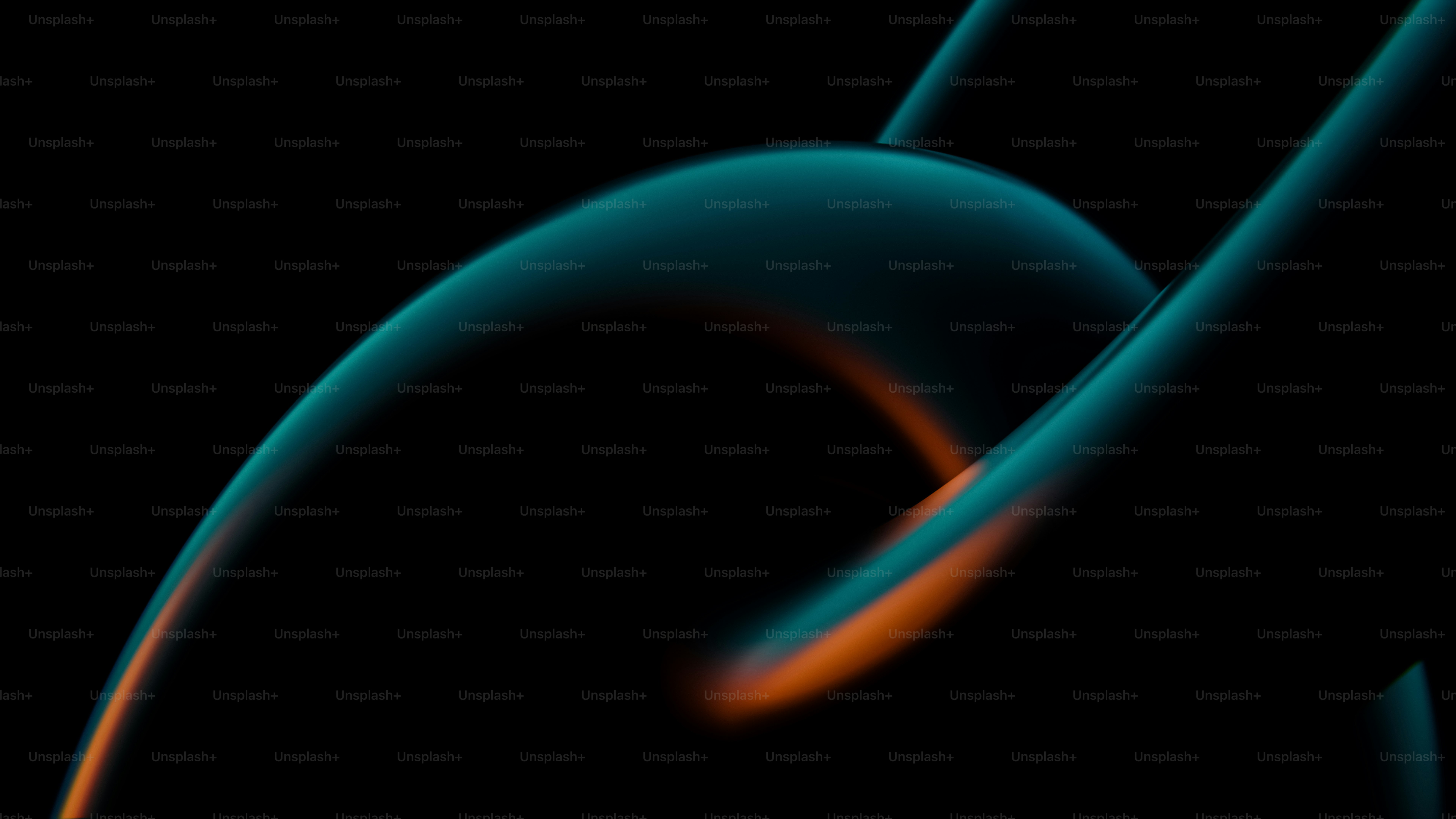 un fond noir avec un tourbillon bleu et orange