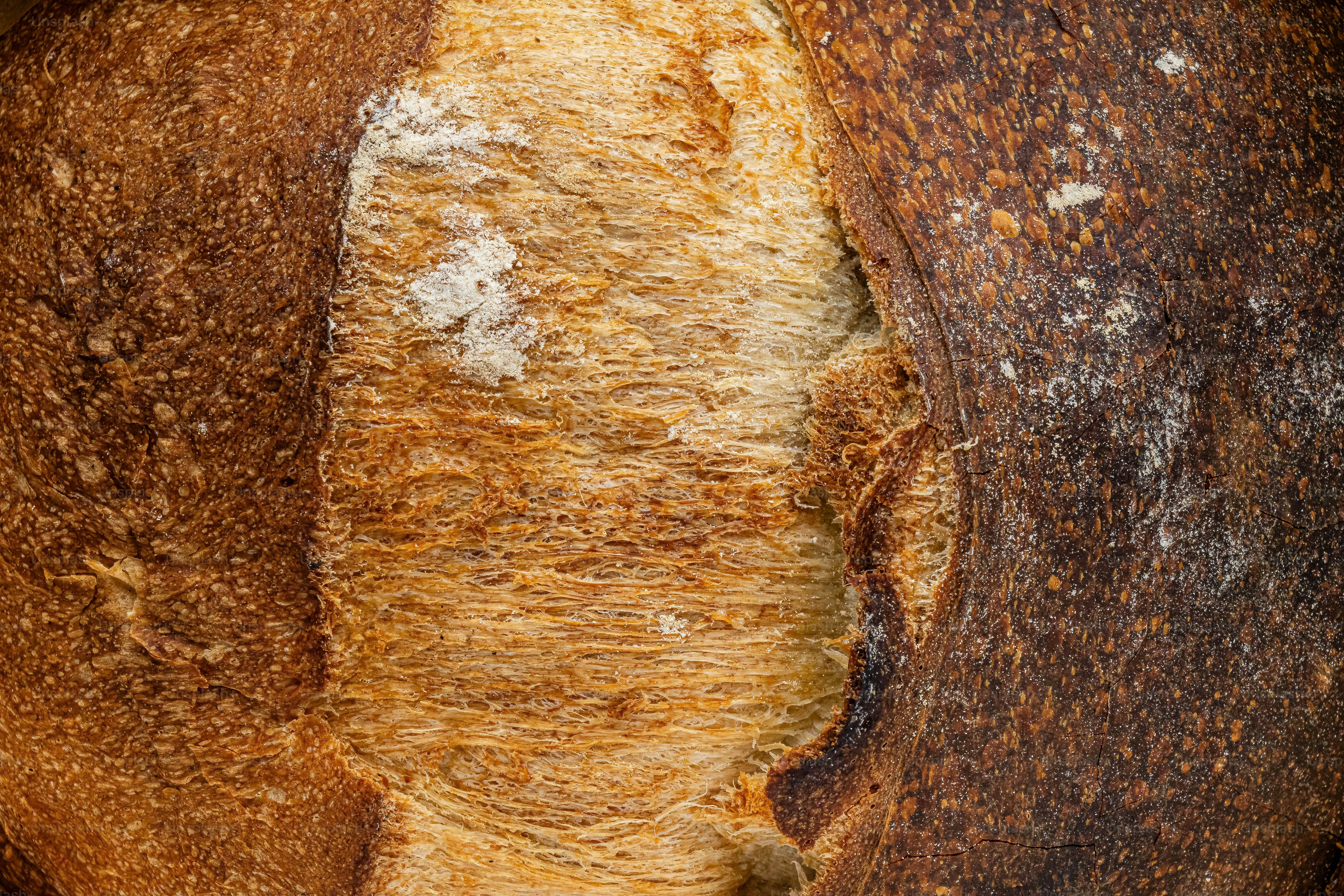 a close up of a loaf of bread