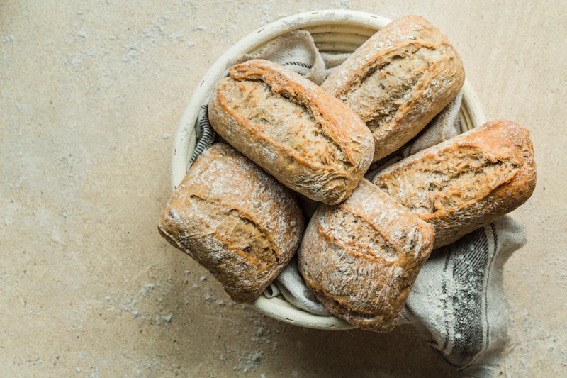 Basket of rolls