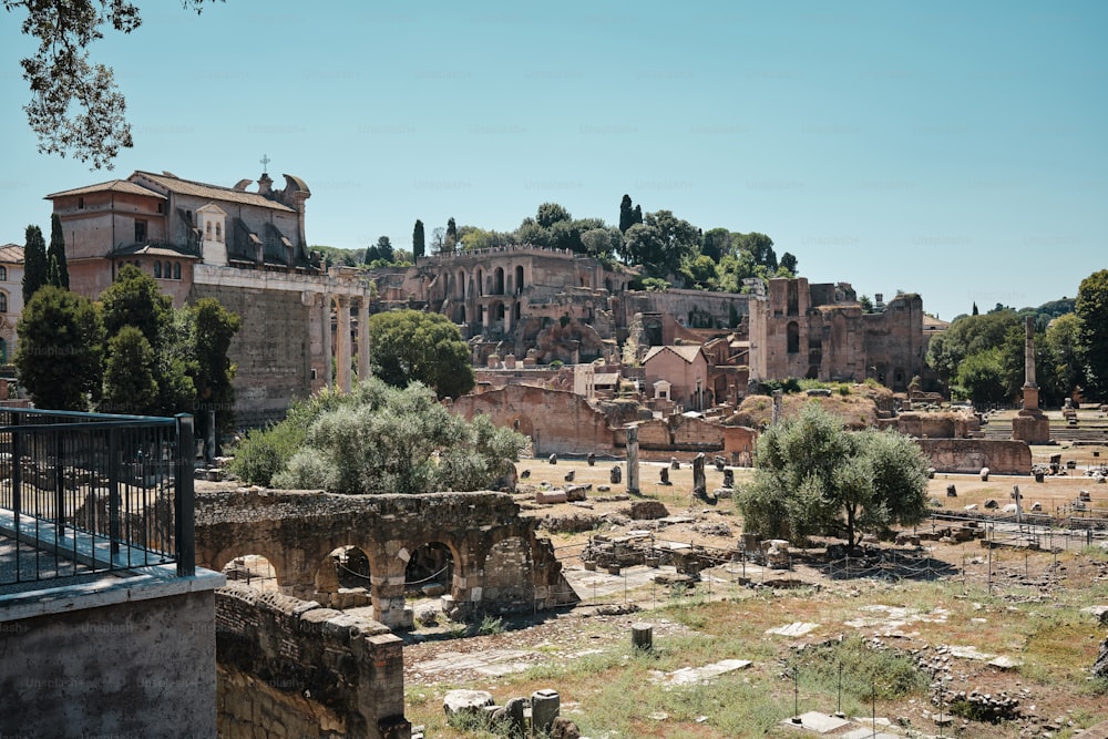 Les ruines de l’ancienne ville de Pompéi