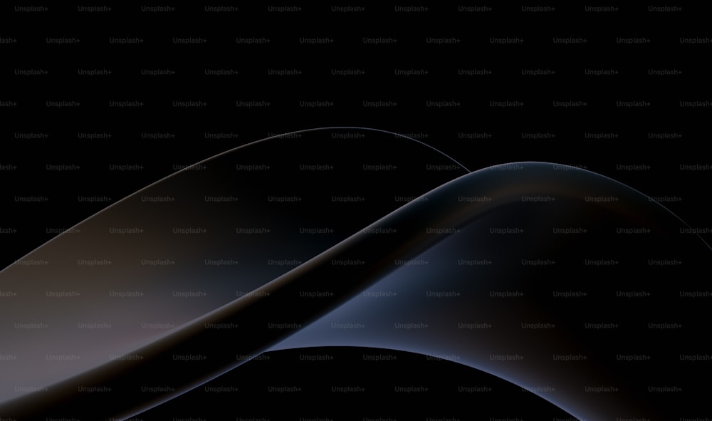 a black background with a curved curve