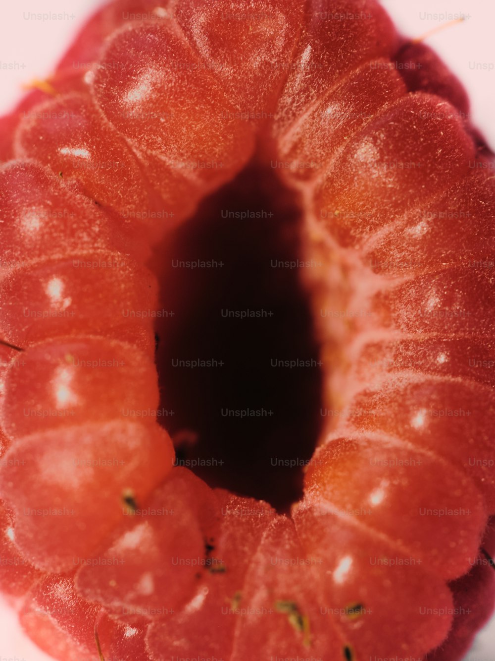 a close up of a piece of fruit with a bite taken out of it