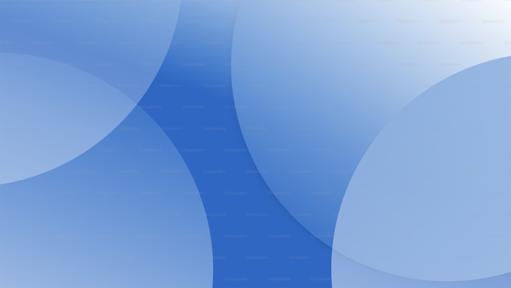 a blue and white background with circles