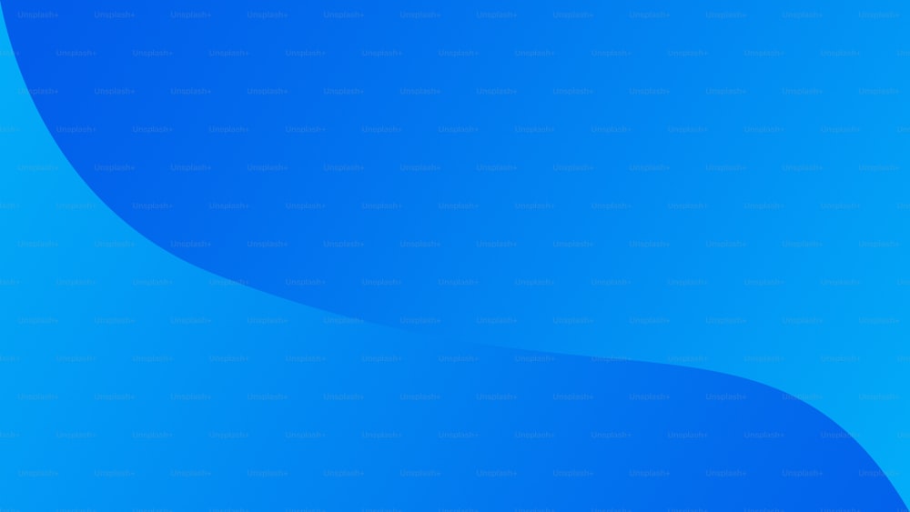 a blue background with a curved curve