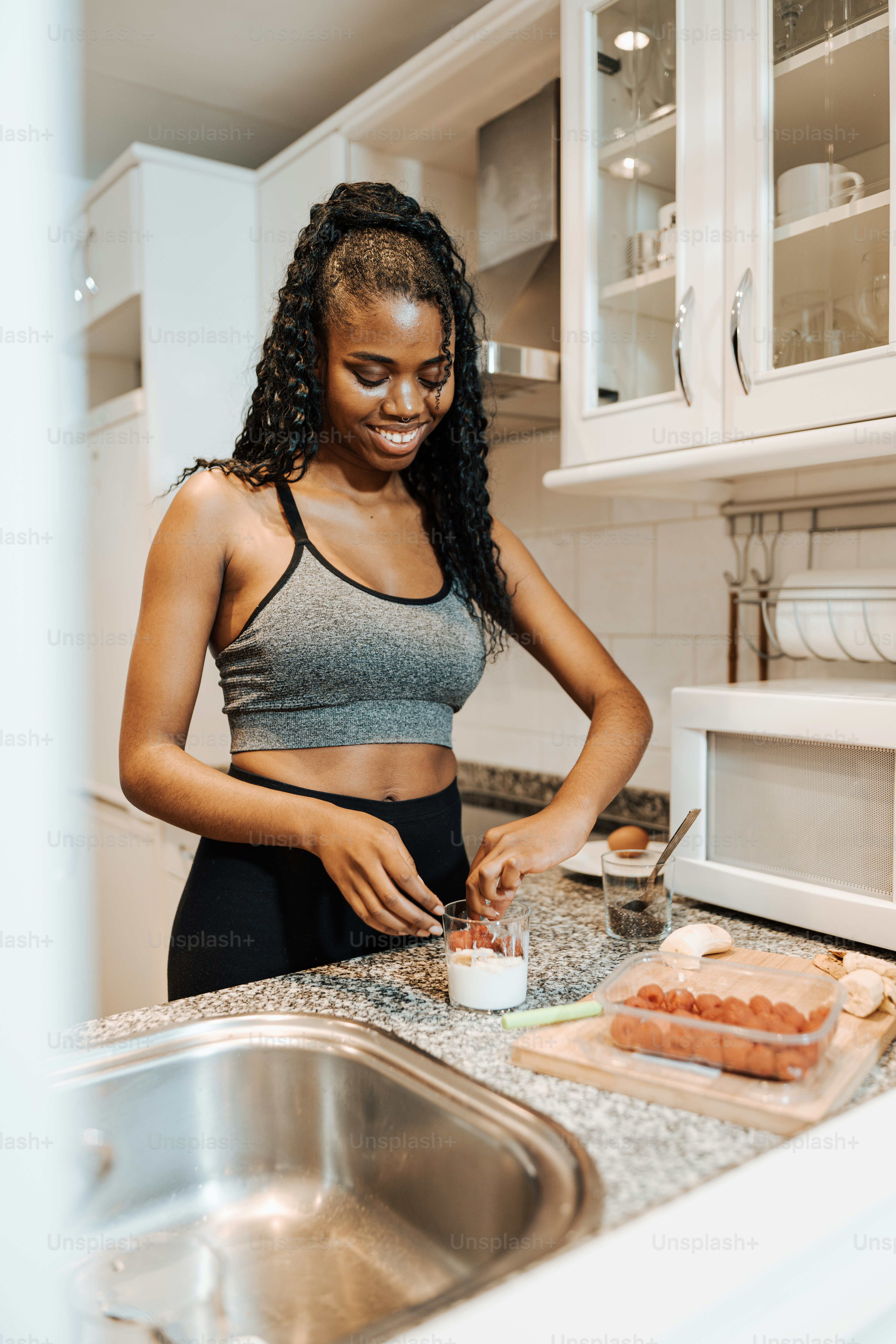 Hybrid athlete nutrition meal preparation with balanced performance-focused foods