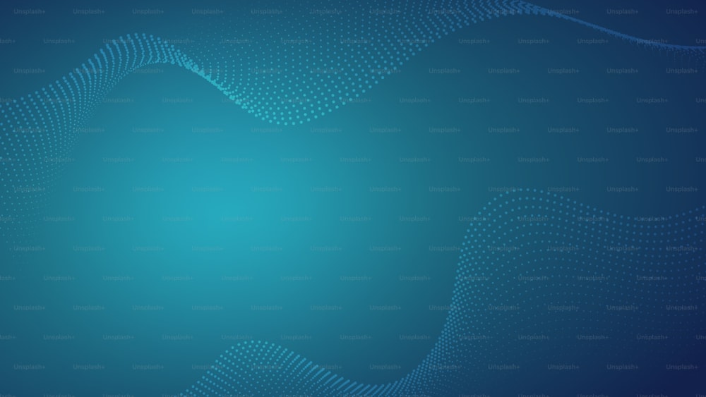an abstract blue background with wavy lines
