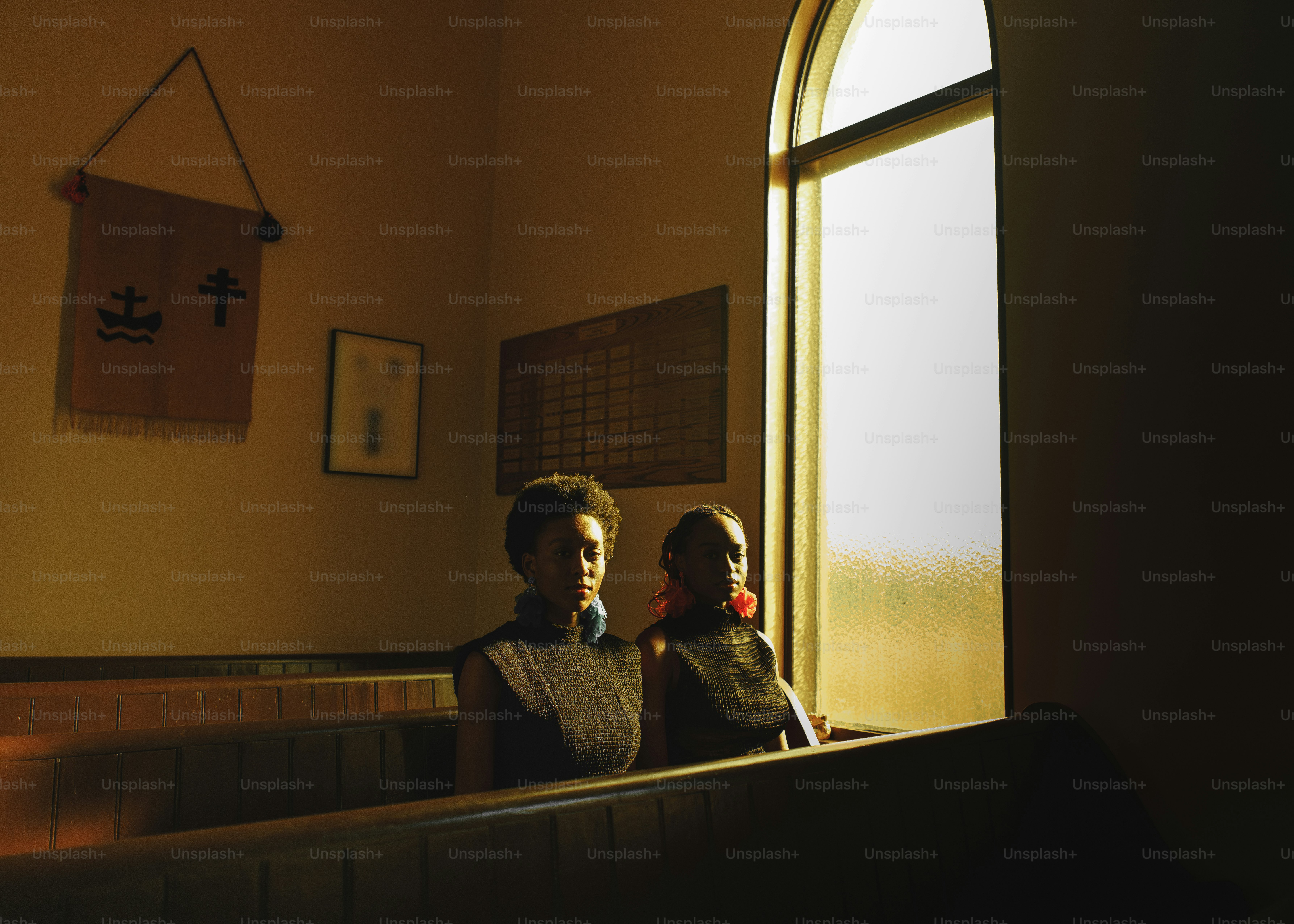 a couple of kids standing next to each other