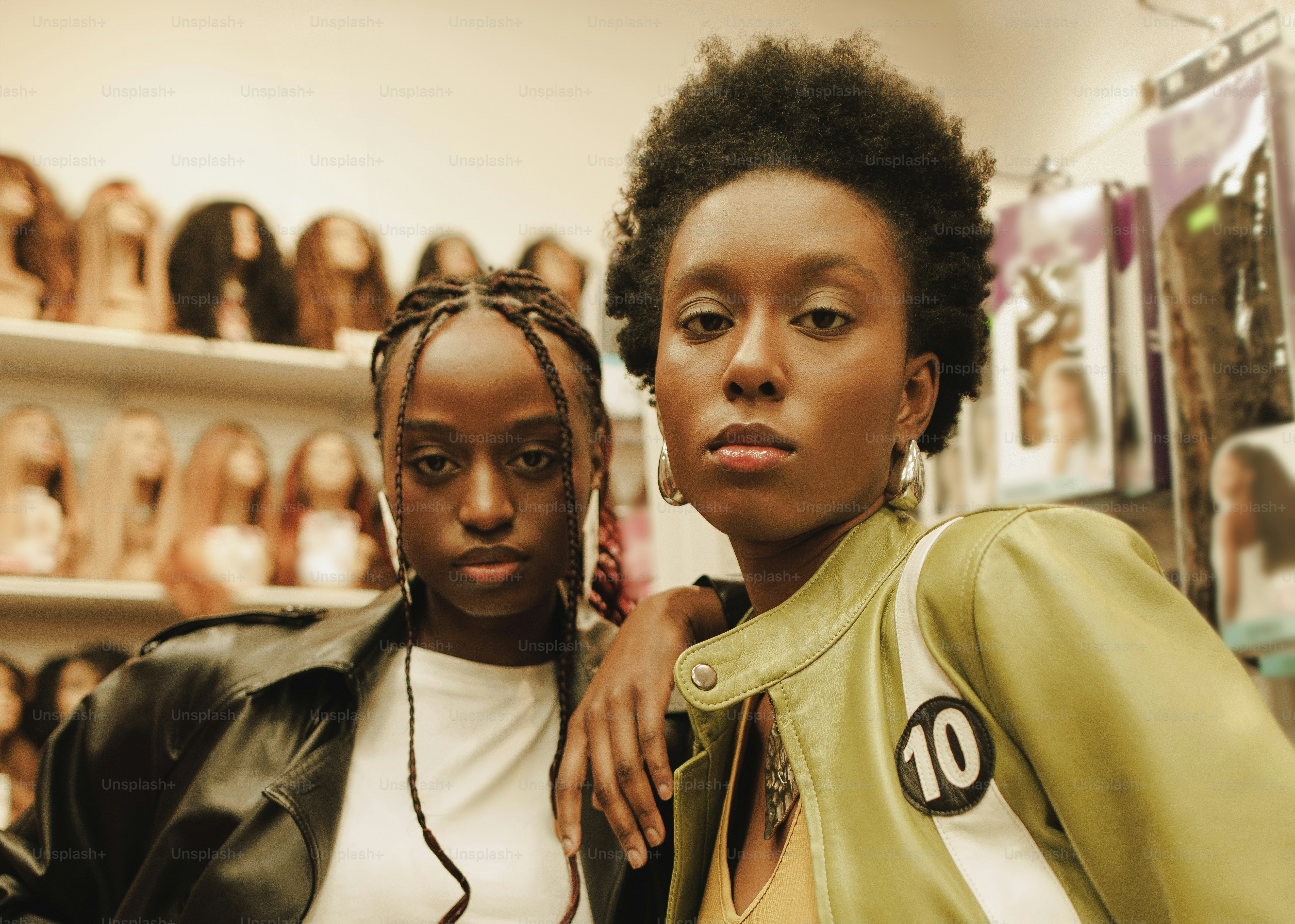 a couple of women standing next to each other