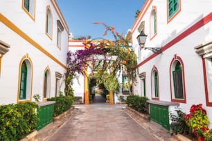 Puerto de Mogan, beautiful touristic destination in Gran Canaria, Canary islands, Spain .