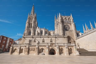 Famous landmark gothic Burgos cathedral, Castilla y Leon, Spain.