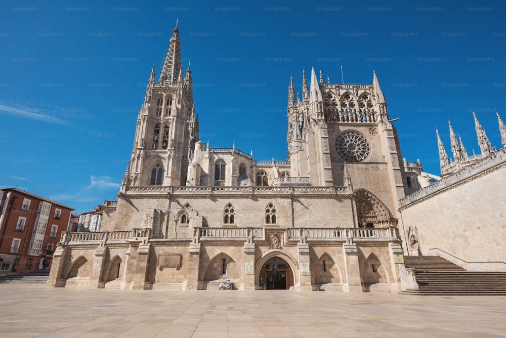 Famous landmark gothic Burgos cathedral, Castilla y Leon, Spain.