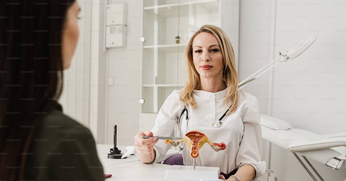 Foto zum Thema Gynäkologe erklärt die Struktur der Gebärmutter am