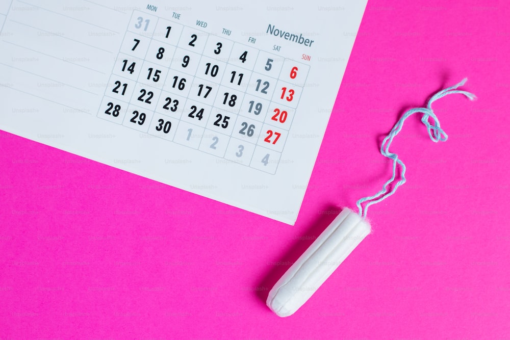 女性の衛生保護、月経カレンダー、清潔な綿タンポン