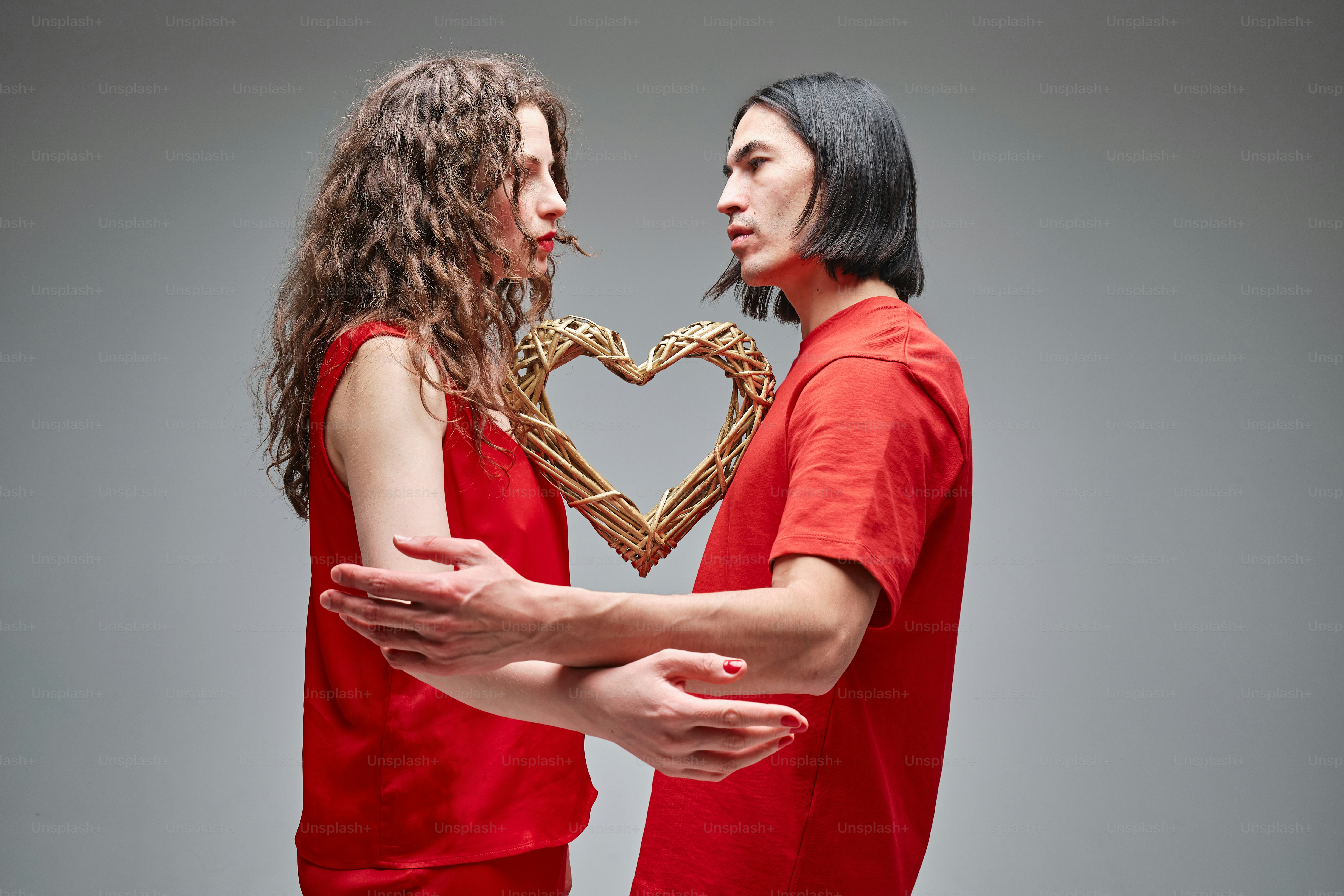 A couple of people that are hugging each other photo Happy couple