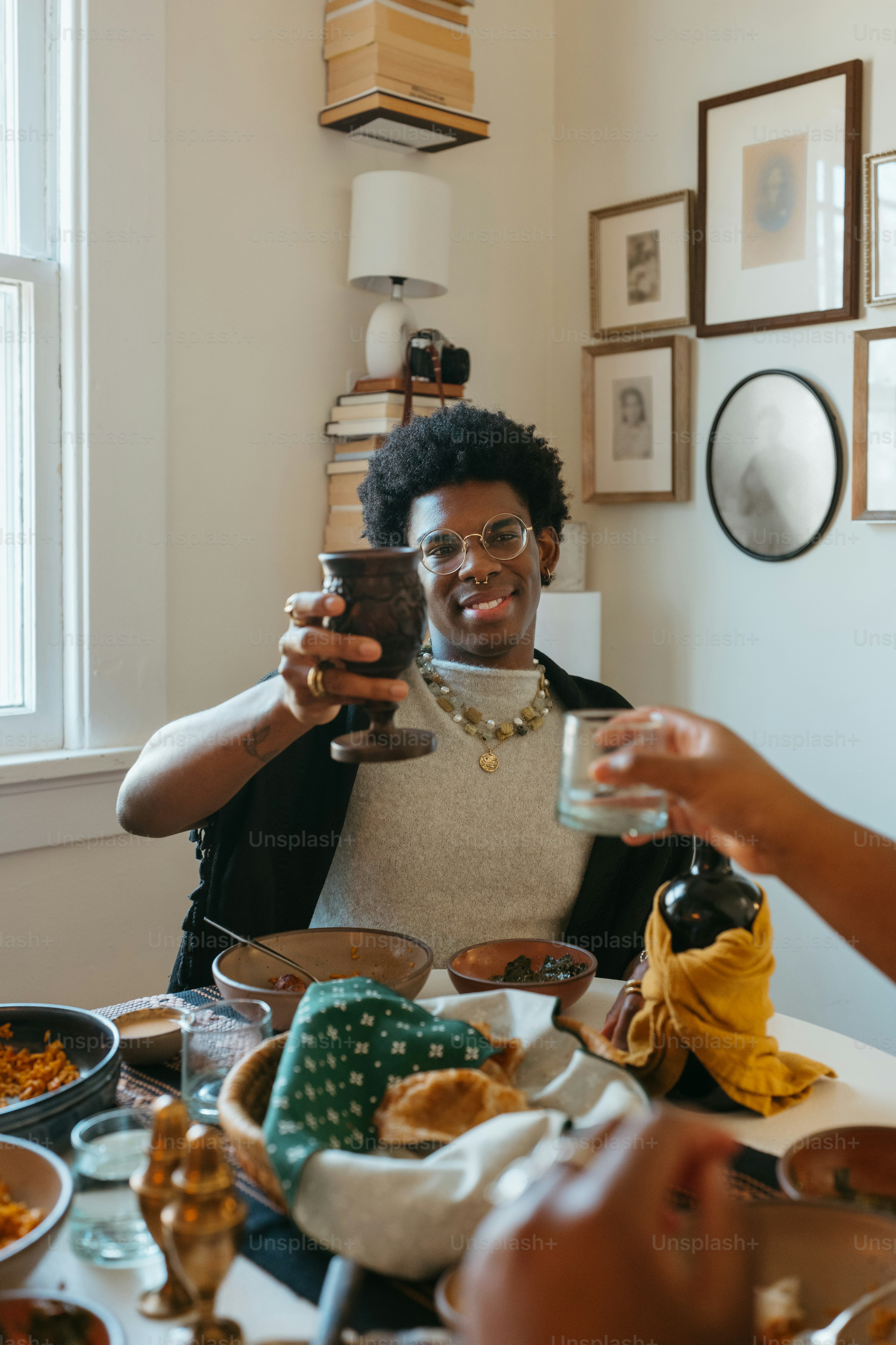 a woman taking a picture of herself with her phone