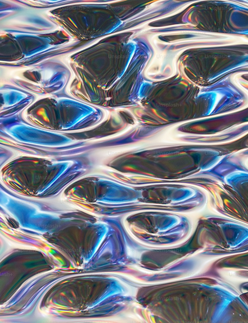 a close up view of a water surface