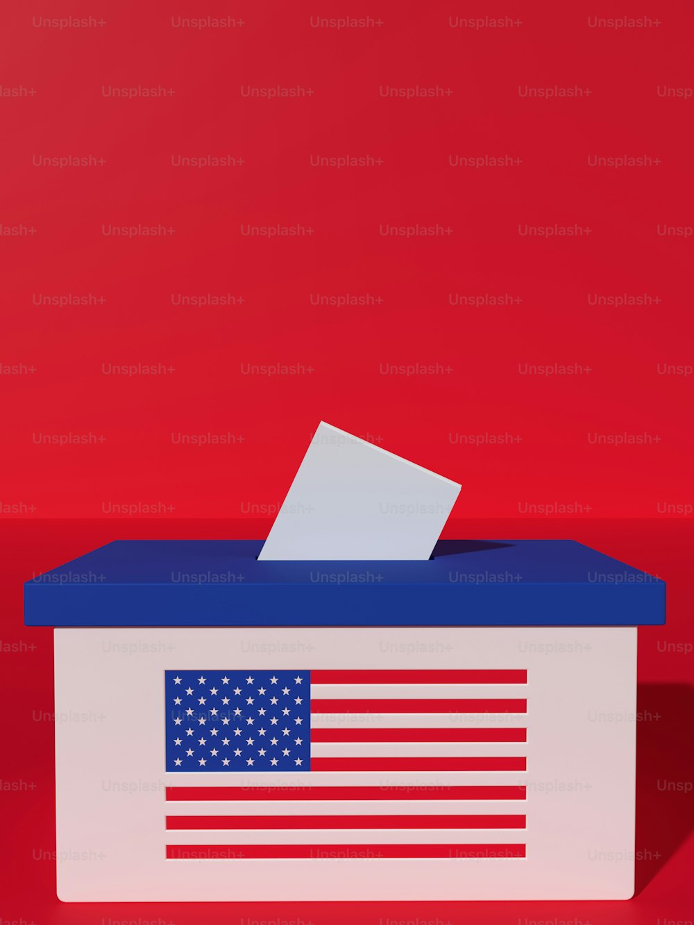 uma urna com um boletim de voto