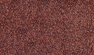 Una vista ravvicinata di un tappeto rosso