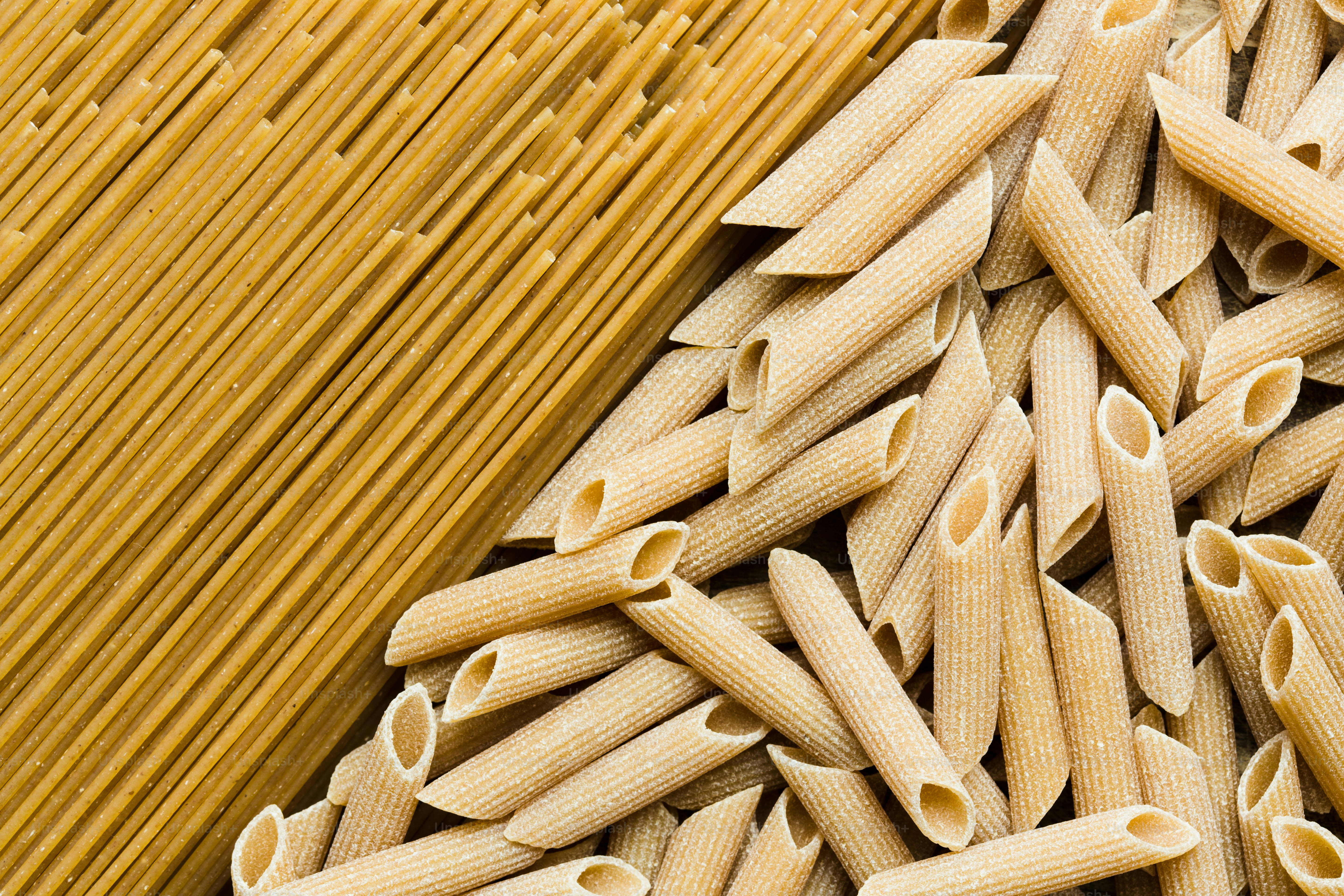 a close up of a pile of pasta