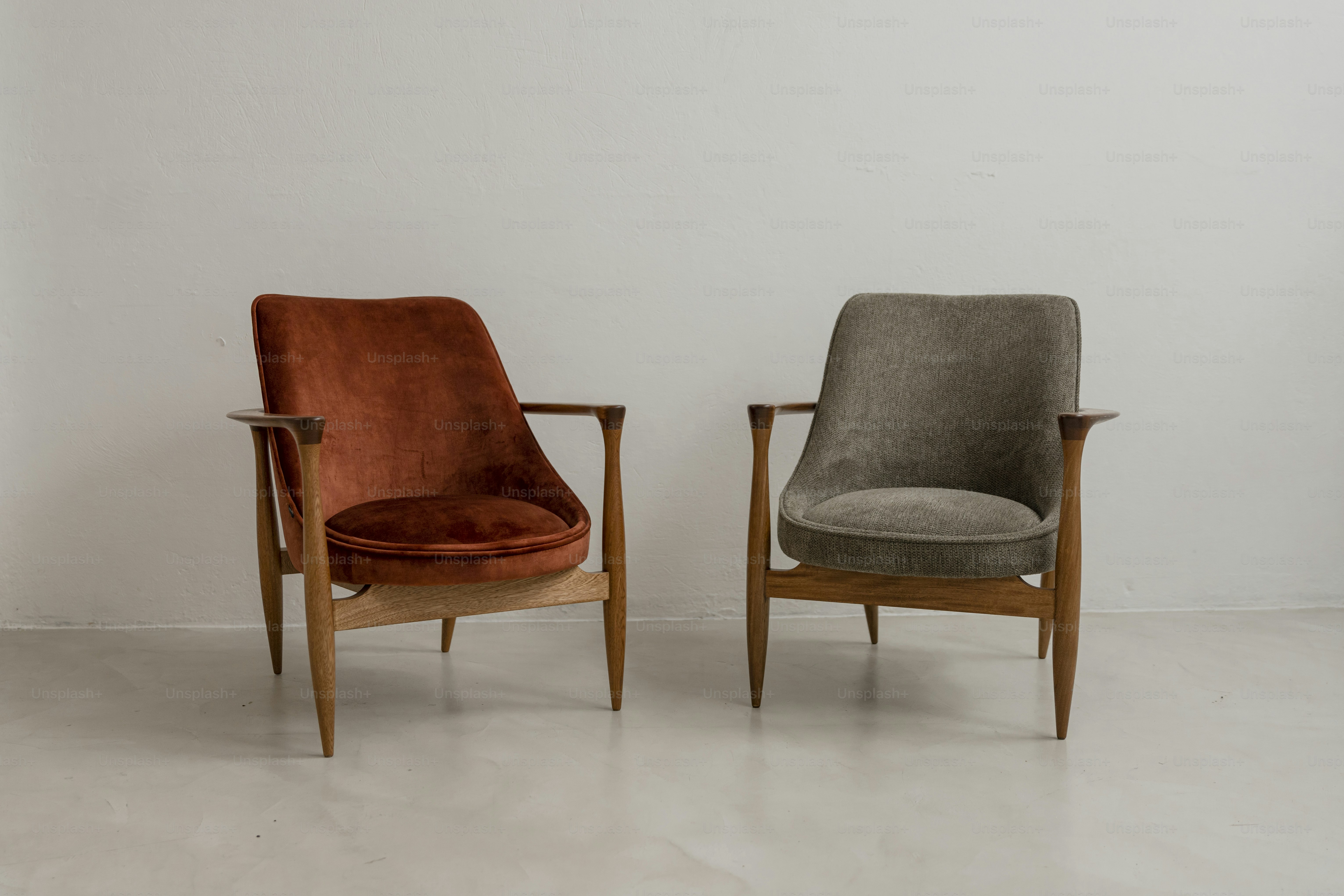 a couple of chairs sitting next to each other