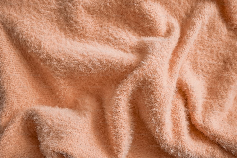 Nahaufnahme einer Decke mit weicher Textur