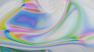 a multicolored abstract painting with a white background