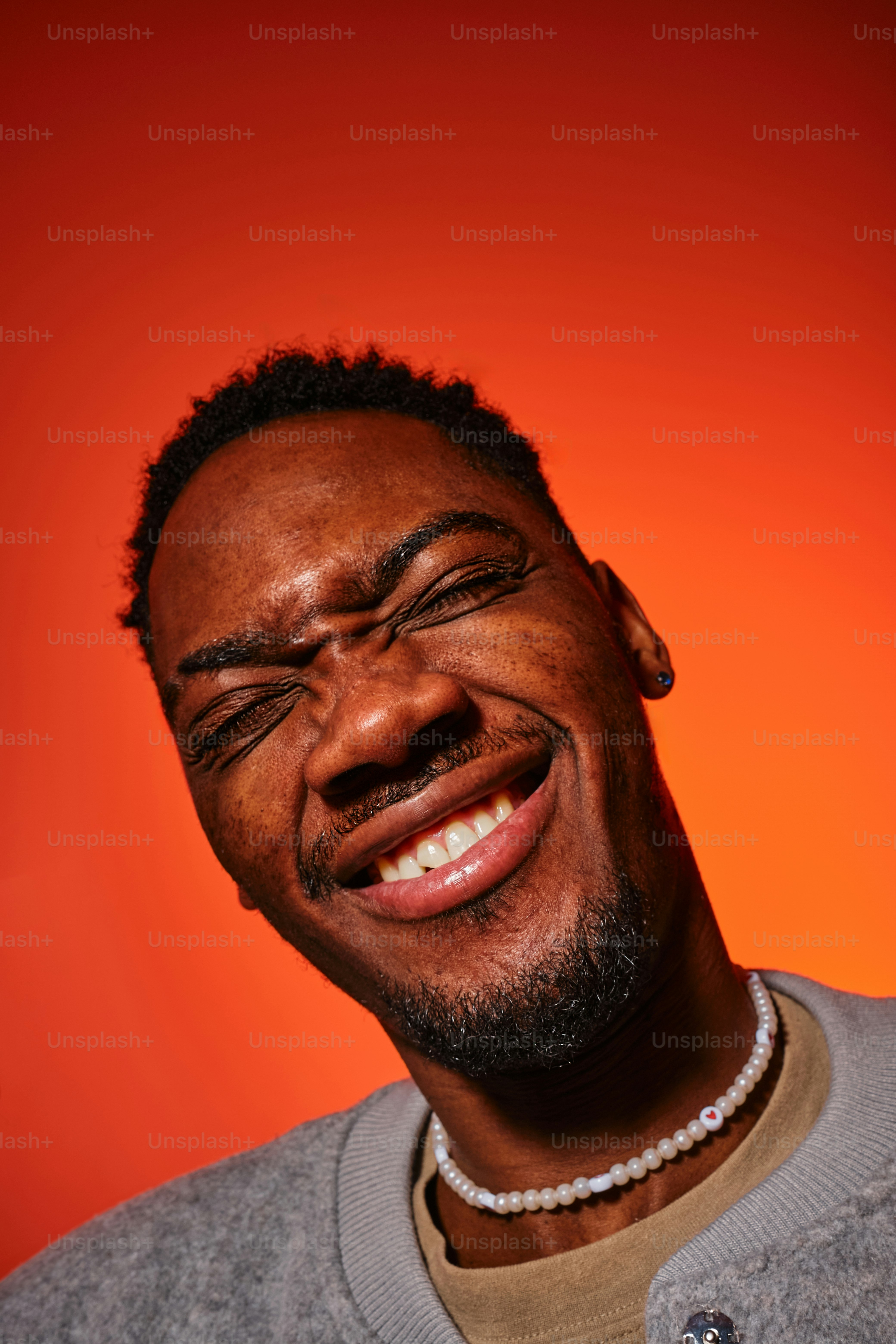 a man with a smile on his face