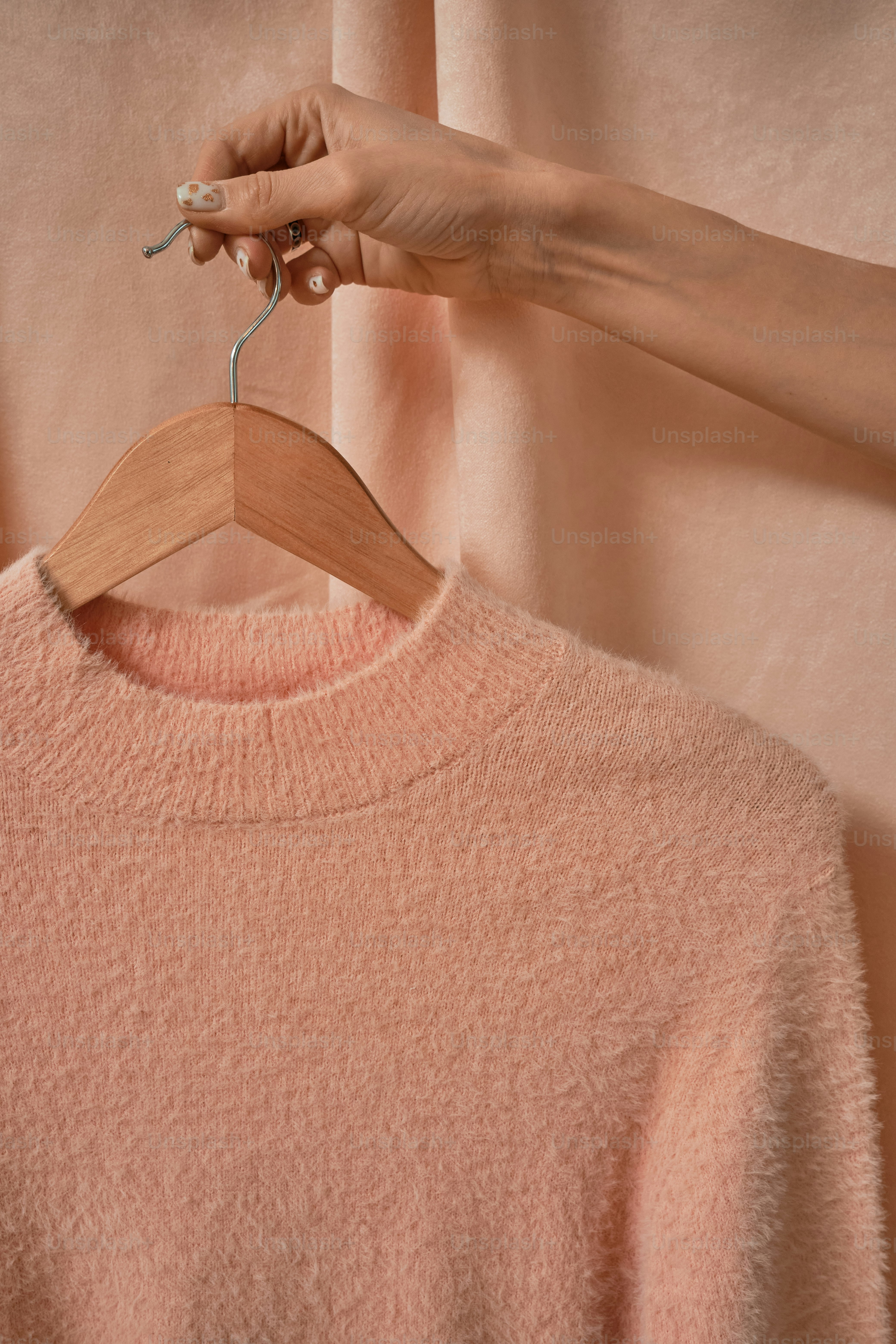 a peach fuzz colored clothes