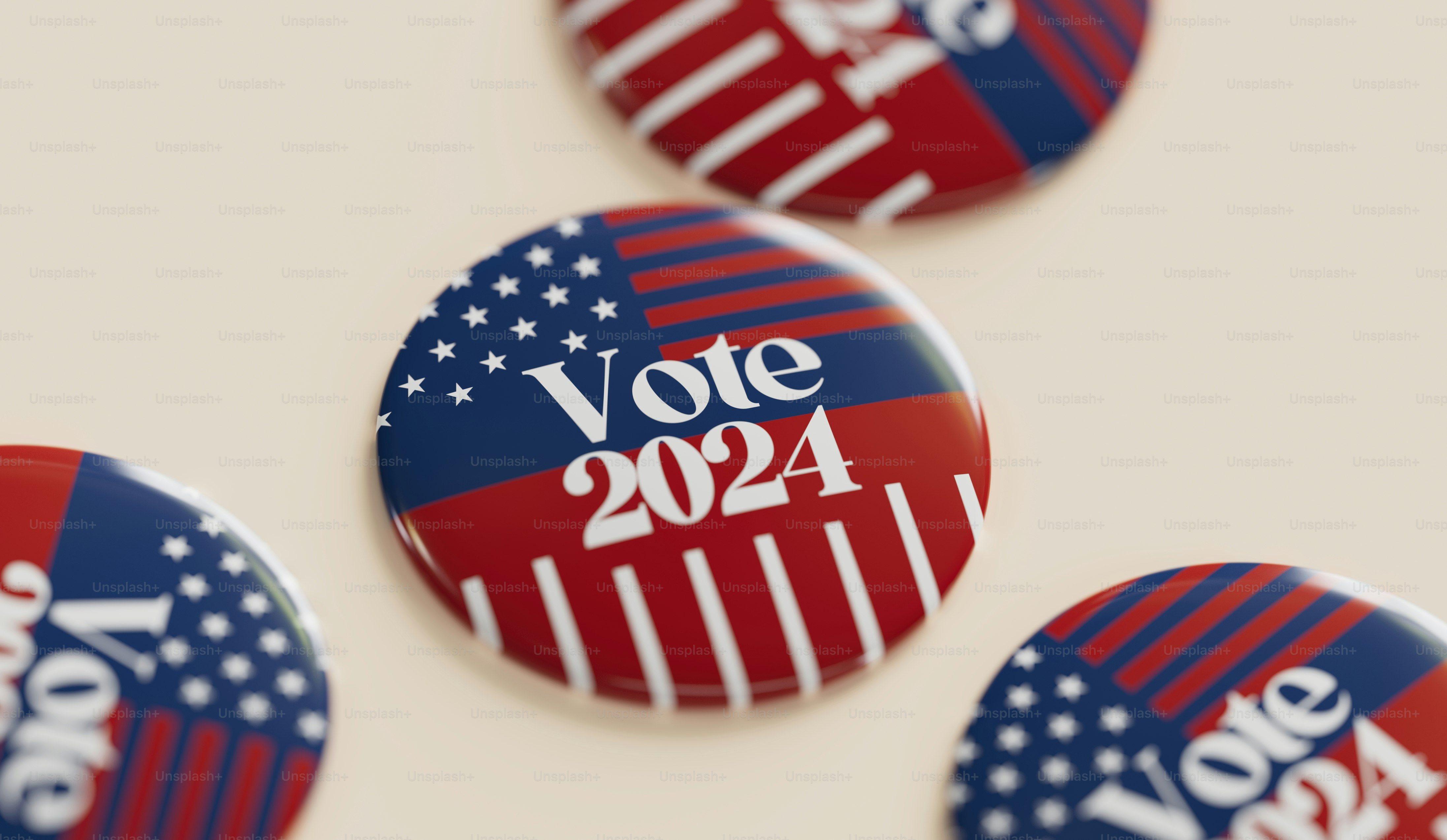 a group of buttons with the words vote on them