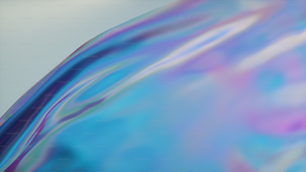 un'immagine sfocata di un oggetto blu e viola