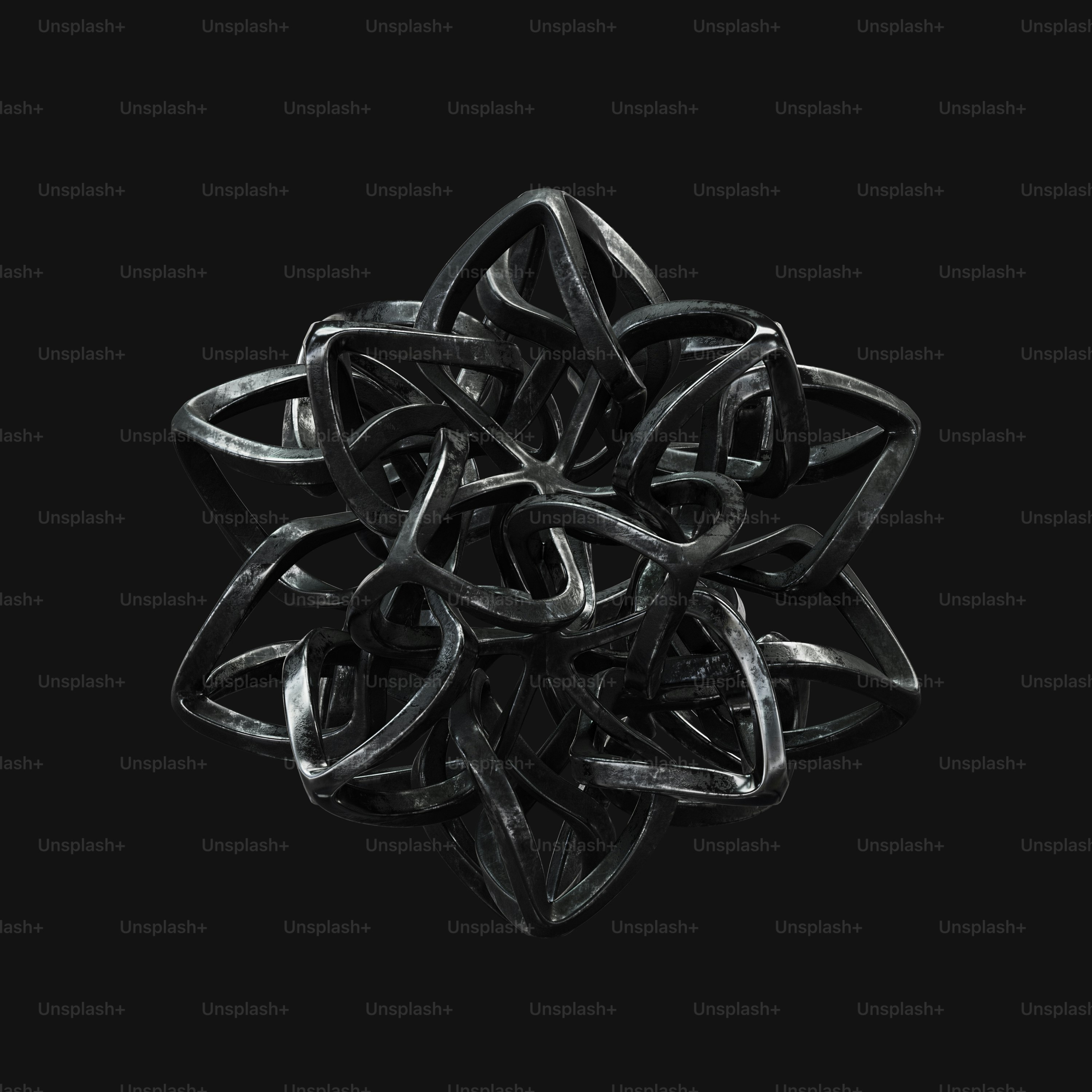 a black and white photo of a star shaped object