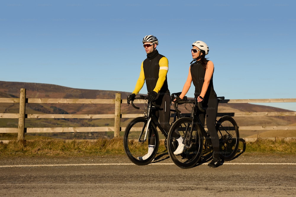 a couple of people that are on some bikes